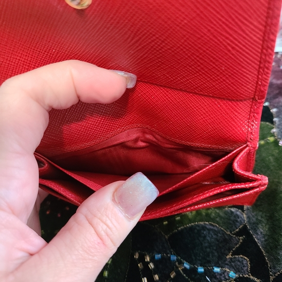 Prada Fiocco Saffiano Card Wallet - Picture 2 of 12